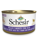 SCHESIR POLLO E MANZO RISO 85GR.