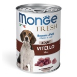 MONGE FRESH BOCC.VITELLO X 400 GR