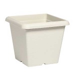 Vaso quadro bianco plast cm 35