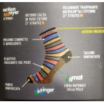 Calzino Color Righe Nido D’ape