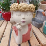 Vaso donna ceramica yellow