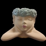 Vaso donna ceramica blue