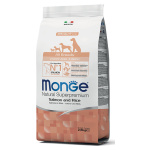 MONGE PUPPY/JUNIOR MONOP.X 2,5 KG.SALMONE/RISO