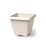 Vaso Quadro Bianco Plast Cm 30